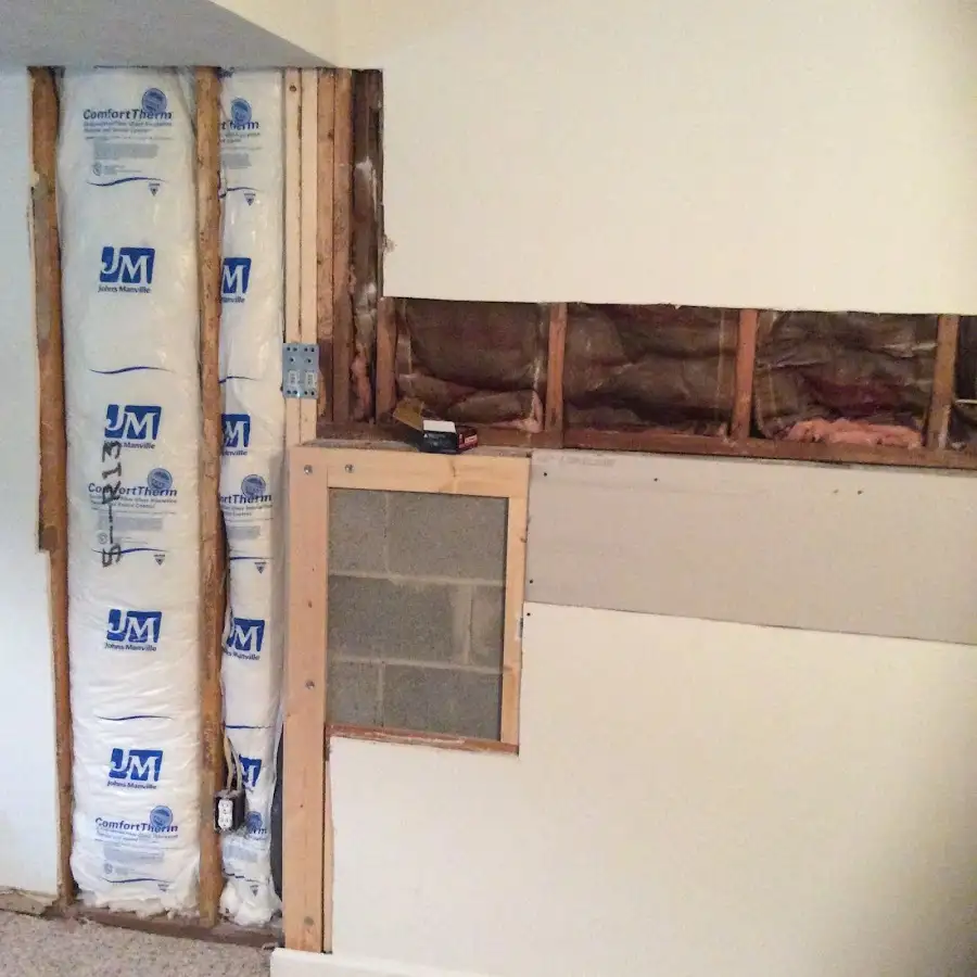 Wall insulation replacement during Structural Drying in West Palm Beach